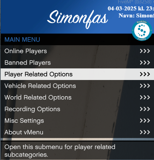 Player Related Options